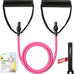 RitFit Single Resistance Exercise Band with Foam Handles - Ideal for Therapy, Strength Training