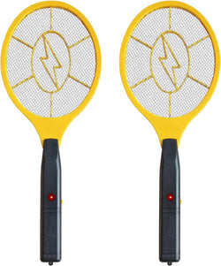 2 Pack Electric Fly Swatter, Handheld Bug Zapper Racket for Outdoor & Indoor, Mosquito Zapper Racket Battery Powered Tennis Mosquito Rackets for Insect