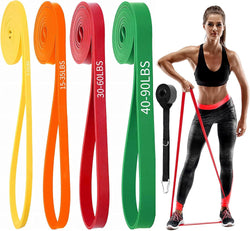 Resistance Bands for Full-Body Workouts - 4 Progressive Levels, Includes Accessories