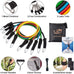 Fit Simplify Resistance Tube Bands - 12 Piece Home Gym Set with Instruction Booklet