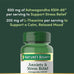 Nature's Bounty Stress Relief, Ashwagandha KSM-66, Supports Occasional Stress Relief, Dietary Supplement, 2 Tablets per Day, Vegetarian Tablets, Gluten Free, 90 Ct