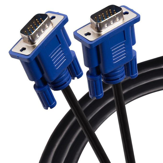 Kado VGA Cable 5ft, Video Graphics Array 1920x1080 FHD 60Hz High Speed, Male-to-Male 1.5m Genuine Parts Made for Sceptre Monitor, Television, PC, TV Box, Gaming Console, Projector