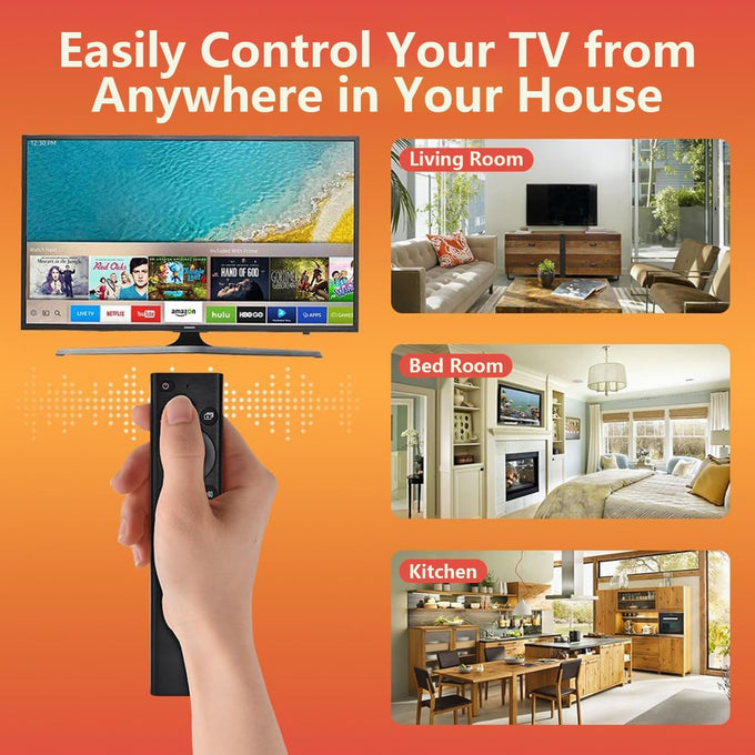 Replacement Remote for Samsung Smart TV (2019–2025), Voice Control Compatible, No Solar Cell