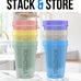 VELOMIX 20oz Protein Shaker Bottle, Leak-Proof, Dishwasher Safe
