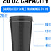 VELOMIX 6-Pack 20oz Protein Shaker Bottles - Leak-Proof, Dishwasher Safe