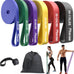 Fitense Resistance Bands Set - Pull Up Bands for Men & Women, 4 Levels, Anchor, Poster & Pouch