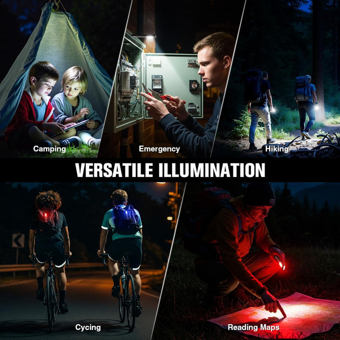 RECHOO Rechargeable Flashlights High Lumens 2Pack, Magnetic EDC Flashlight with Clip, 8 Modes Powerful Pocket LED Flashlight, Waterproof Portable Flat Flashlights for Home Camping Emergency