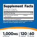 Nutricost NAD+ Supplement 1,000mg per Serving,120 Capsules (Nicotinamide Adenine Dinucleotide) - 60 Servings, Gluten-Free, Vegan