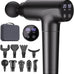 cotsoco deep tissue massage gun with 9 attachment heads and 20 speeds