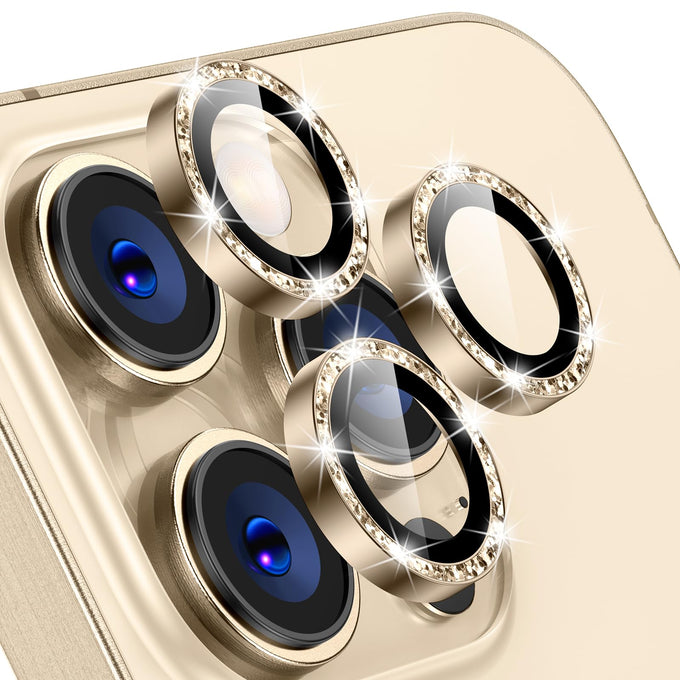 Tensea Camera Lens Protector Compatible for iPhone 16 Pro Max/16 Pro/14 Pro Max/14 Pro, Metal Aluminum Alloy Tempered Glass Cover Camera Screen Protector Accessories, Case Friendly