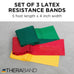 THERABAND Resistance Bands Set, Beginner Kit, Latex Elastic Bands for Exercise