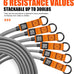 HPYGN 300LBS Resistance Bands Set - Fitness Bands for Muscle Training, Strength, Yoga, Home Gym
