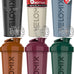 VELOMIX 28 oz Protein Shaker Bottle - 6 Pack, Earth Tones