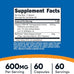 Nutricost KSM-66 Ashwagandha Root Extract 600mg, 60 Veggie Caps - 5% Withanolides - with BioPerine - Full-Spectrum Root Extract