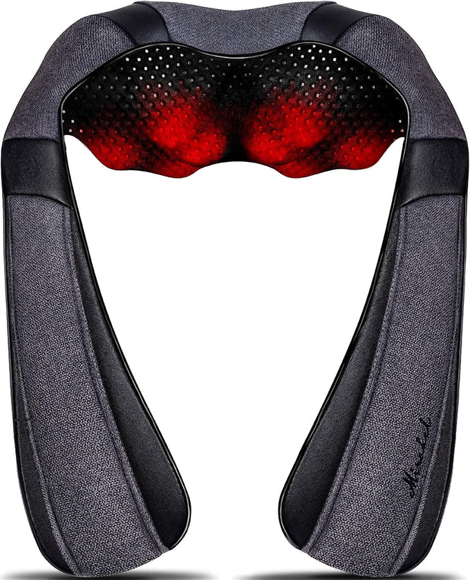 Mirakel Shiatsu Neck Massager for Deep Tissue Pain Relief with Heat