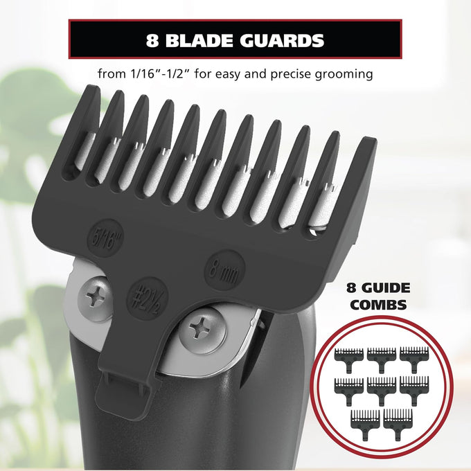 Wahl Edge Pro Bump Free Corded Beard Trimmer for Men Touch Up Trimmer & Grooming Detailer Kit – Perfect for Edging Beards, Mustaches, Hair, & Stubble, – Model 9686-300