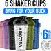 VELOMIX 28oz Protein Shaker Bottle 6-Pack - Leak-Proof, Smooth Mixes