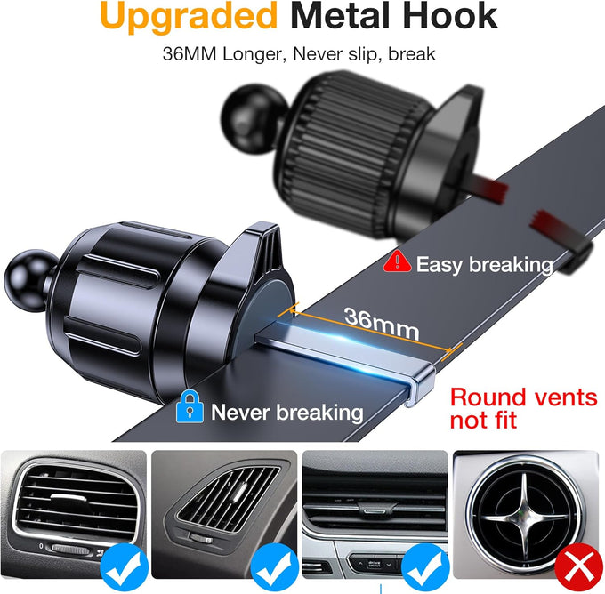 Romuto Phone Holders for Your Car Phone Holder Mount【Super Suction】 Cell Phone Mount for Car Accessories for Women Men Dashboard/Windshield/Vent Truck Stand Camera Mounts for iPhone Samsung