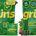 Gruns Adults Super Greens Gummies, Multivitamin Superfood Gummy Bears, Spirulina, Chlorella, Prebiotics & Fiber Gummies for Digestive Health, Adaptogens Supplement, 20 Vitamins & Minerals, 10 Count