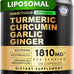 4-in-1 Turmeric Joint Support Supplements with Garlic and BioPerine - 2360 mg High Potency Herbal Blend for Mobility, Everyday Flexibility, Digestive Comfort, and Active Aging Support (120ct)