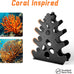 4 Tier Dumbbell Rack - Rust-Resistant Dumbbell Stand for Home Gym