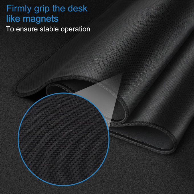 Extra Large Mouse Pad 31.5 x 11.8 in, Gaming Mousepad with Stitched Edges, Premium Microfiber Cloth Surface, Waterproof Non-Slip Base Keyboard Desk Mat for Home Office Gaming, Black