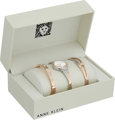 Anne Klein Women’s Crystal Bangle Watch Set AK/2245 – Premium Elegant Timepiece