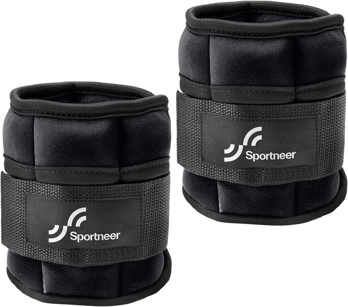 Sportneer Adjustable Ankle Weights 7 lbs - Strength Training for Yoga, Walking, Running