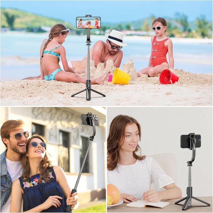 SelfieShow Extendable Selfie Stick Tripod – Wireless Remote, Portable & Lightweight for iPhone & Samsung