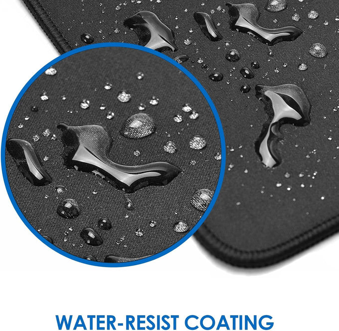 KTRIO Large Gaming Mouse Pad Desk Mat, Superior Micro-Weave Cloth for Precise Mouse Control, Non-Slip Rubber Base, Stitched Edges, Water-Resistant, for Gamer, Office & Home, 31.5" x 11.8" inches