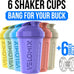 VELOMIX 20oz Protein Shaker Bottle, Leak-Proof, Dishwasher Safe