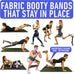 Resistance Bands for Workout with Fabric Elastic Bands for Leg, Glute & Thigh Toning