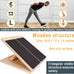 Adjustable Wooden Slant Board - 5-Angle Foldable Calf Stretcher & Squat Wedge for Home Gym