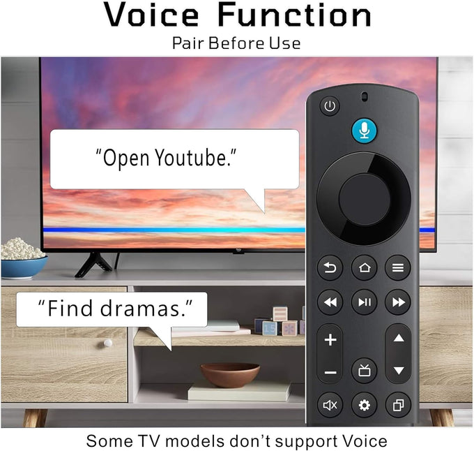 Replacement Voice Remote for Insignia, Toshiba, Hisense, TCL Smart TV 2025, Universal TV Remote Compatible with TCL, Google Philips, Sony, Samsung and Roku TVs
