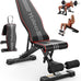 YOLEO Adjustable Weight Bench, ASTM-Certified 827LBS, 95% Pre-Assembled, Foldable Gym Bench
