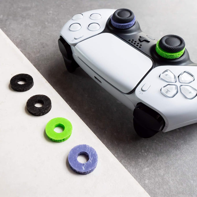KontrolFreek Precision Rings | Aim Assist Motion Control for PlayStation 4 (PS4), PS5, Xbox One, XBX, Switch Pro & Scuf Controller (Black/Purple/Green)
