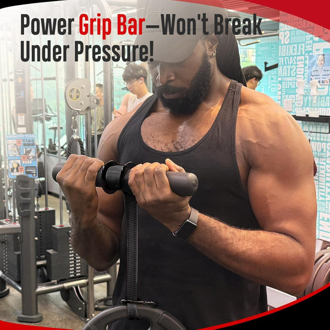 FitBeast Forearm Strengthener & Wrist Roller - Grip Strength, Muscle Building, Rehab