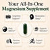 Magnesium L-Threonate with Apigenin, Valerian Root & L-Theanine – No Melatonin Restful Sleep & Brain Supplement – Clinically Studied 7-Ingredient Formula – Memory & Focus – 60 Capsules