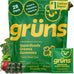 Gruns Adults Super Greens Gummies, Multivitamin Superfood Gummy Bears, Spirulina, Chlorella, Prebiotics & Fiber Gummies for Digestive Health, Adaptogens Supplement, 20 Vitamins & Minerals, 10 Count