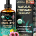USDA Organic Lymphatic Drainage Supplement - Echinacea | Elderberry | Dandelion | Rosehip | Cleavers | Calendula | Burdock - Lab Tested - Lymph System Drops - Immune Support, Cleanse & Detox, 2 fl oz