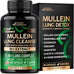 Mullein Lung Detox Supplement with Mullein Leaf 10:1 Extract and 15-in-1 Lung Support