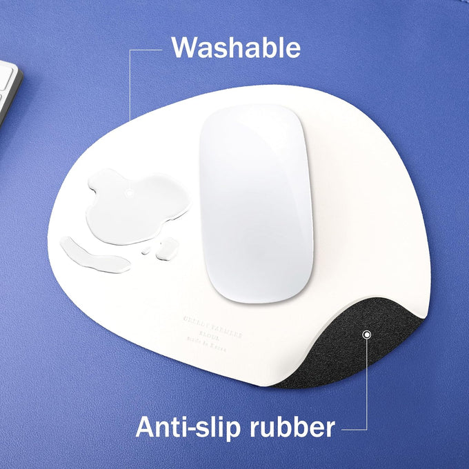 Mouse pad, Non-Slip Washable Waterproof Computer Mouse pad (Vanilla Cream)