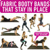 Resistance Bands for Workout - 4 Booty Bands for Women Men Fabric Elastic Bands