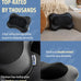 Zyllion Shiatsu Back and Neck Massager with Heat - 3D Electric Kneading Deep Tissue Massage Pillow