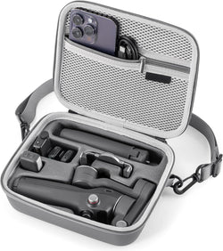 STARTRC PHOTO Osmo Mobile 7P/8 Case, Portable PU Shoulder Bag for DJI OM 7 Pro/OM8 Gimbal Stabilizer Travel Case for DJI Osmo Mobile 8/7/7P Accessories