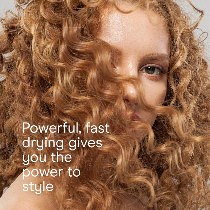 INFINITI PRO CONAIR Hair Dryer with Innovative Diffuser, Enhances Curls and Waves While Reducing Frizz, Dark Blue